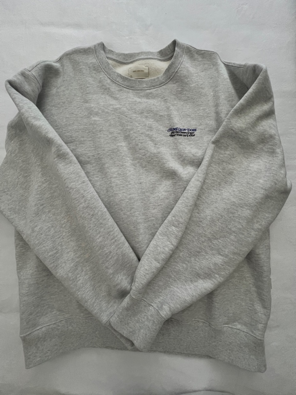 Aime Leon Dore Monogram Crewneck Silver Mix
